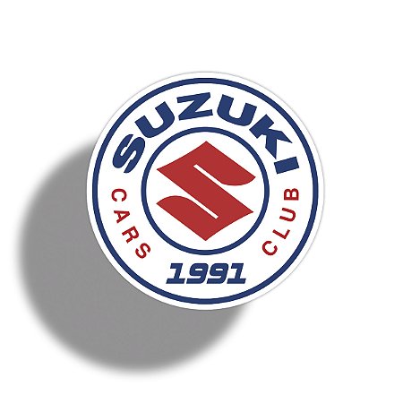 Adesivo SUZUKI CARS CLUB 1991 p/ vidro (interno)