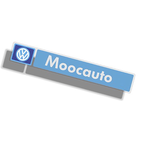 Adesivo Concessionária VW MOOCAUTO para vidro