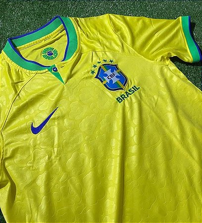 Camisa Seleção Brasileira 22/23 Nike Torcedor Pro I Copa do Mundo - FUTCWB  IMPORTADOS - Camisas Futebol Personalizadas