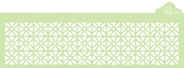 ESTÊNCIL FAIXA GRASI MORAIS  Nº 69