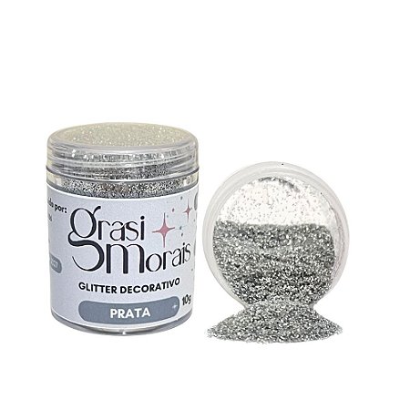 GLITTER GRASI MORAIS - PRATA- 10g