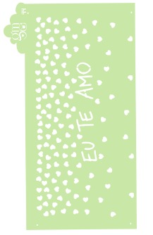ESTÊNCIL GRASI MORAIS N° 44 - EU TE AMO