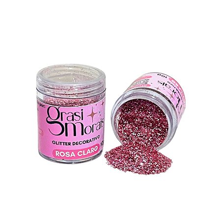 GLITTER GRASI MORAIS - ROSA CLARO- 10g