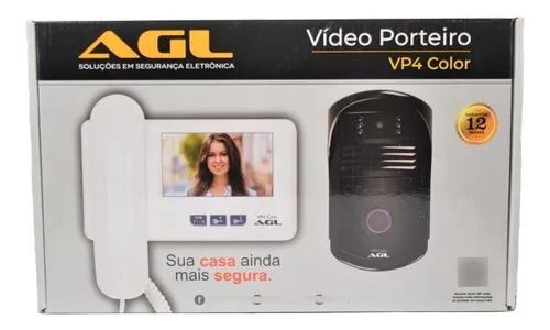 Vídeo Porteiro AGL VP4 Color Tela de 4 Polegadas