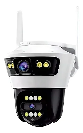 Câmera Speed Dome Wi-Fi TWG Full HD 2MP com 2 Câmeras (1 Fixa / 1 Móvel) TW-9560