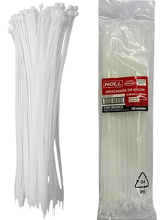 Kit 100 Abraçadeira Nylon Enforca Gato 3,60mm X 300mm