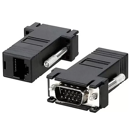 Adaptador Extensor Vga Video Via Cabo Rede Rj45