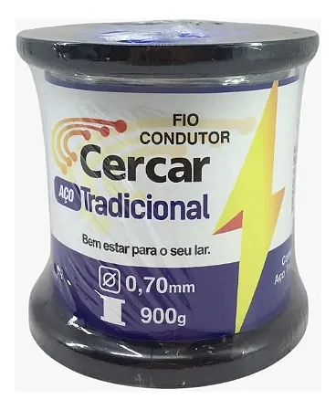 Fio para cerca elétrica Aço Tradicional 0.70mm 400m