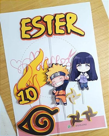 Arquivo de corte Topo de bolo Naruto cute
