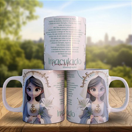 Canecas de Santos e Cuidado com Deus