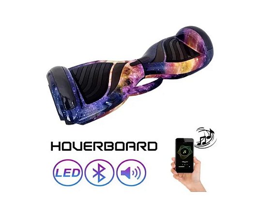 Skate Elétrico Hoverboard Smart Balance 6,5" Com Alça