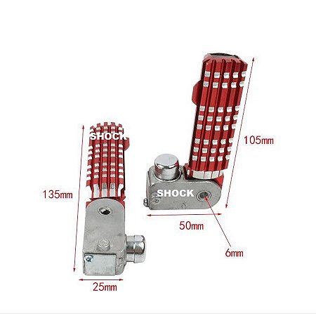 Shock Scooter Eletrica Pedaleira X14 Chopper Par (02und)