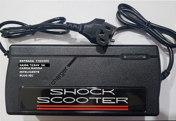 Carregador De Bateria Litio Bicicleta ,Scooter Eletrica 72v/84v 5a Rapido Inteligente