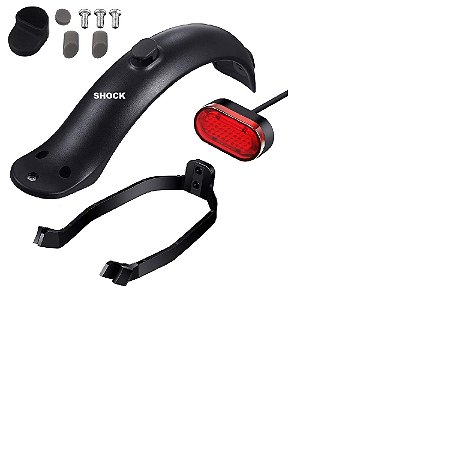 Paralama Traseiro Patinete Xiomi ,foston Com Laterna E Alca