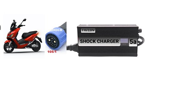 Carregador Bateria Voltz Ev1 Sport 60v 5a Inteligente