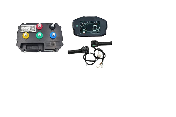 Kit Controladora Turbo Moto Eletrica +Painel+Acelerador 190a