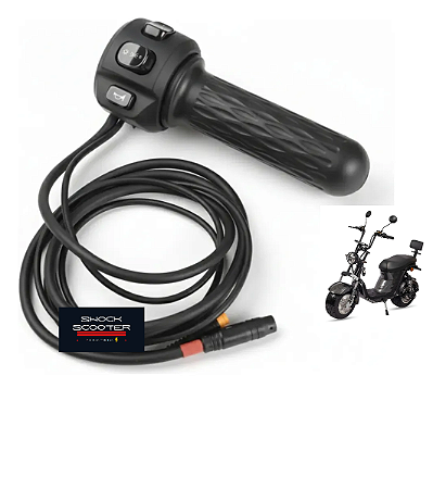 Acelerador Scooter Eletrica X12 1000w /X13/Small1000 com Plug Impermeavel
