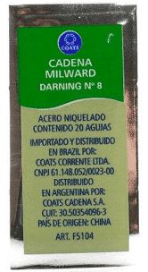 Agulha de Mão N°8 c/20 unid.