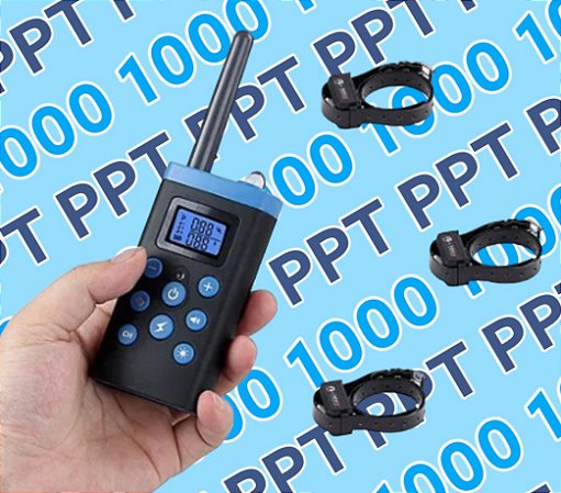 Colar Eletrônico PPT 1000 - 3 coleiras