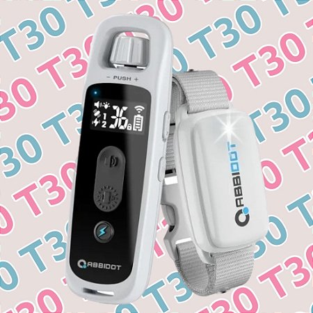 Colar Eletrônico T30 - 1 coleira - Cor Cinza