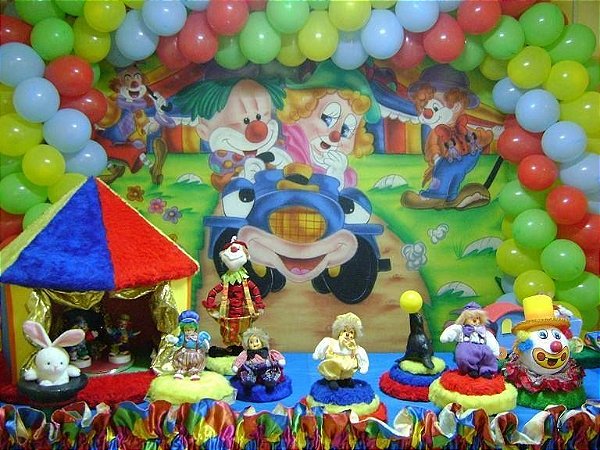 Mesa com tema Circo