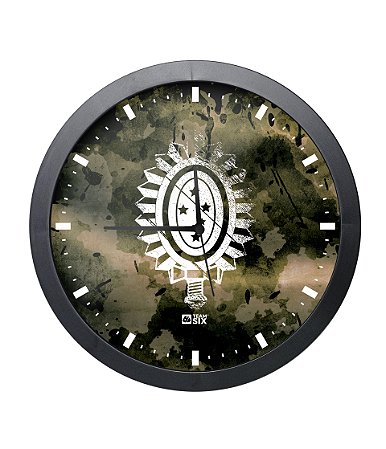 Relógio de Parede Exército Brasileiro Preto