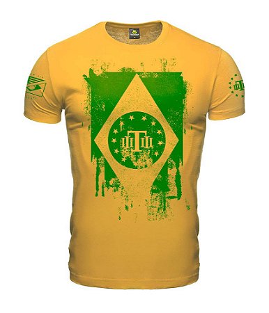 Camiseta Masculina Concept Brasil Tactical Flag Team Six Brasil