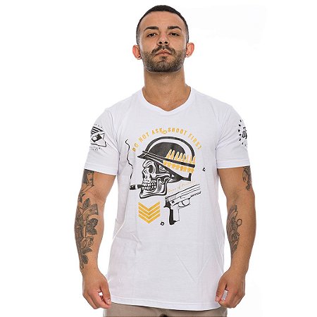 Camiseta Masculina Shoot First Sons Of Fortune Team Six Brasil