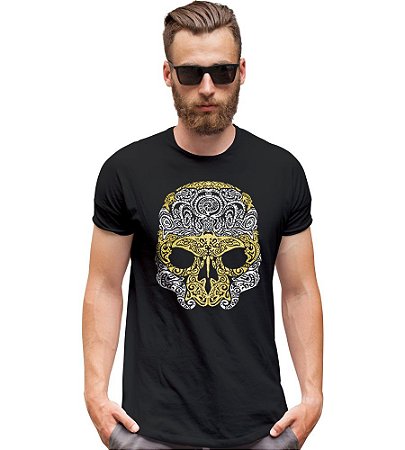 Camiseta Masculina Outdoor Skull Marine Tático Militar TeamSix Brasil