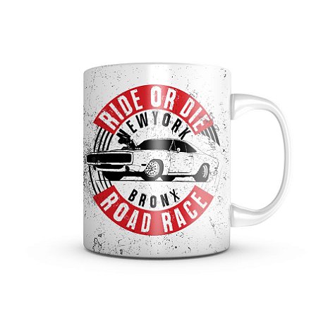 Caneca Carro Antigo Ride Or Die New York 325ML