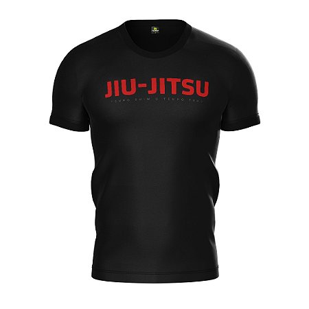 Camiseta Artes Marciais Jiu Jitsu Preta Team Six