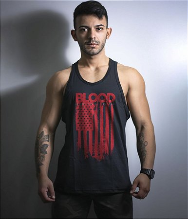 Camiseta Regata Blood Is The Ink Of Freedom Masculina Team Six Brasil