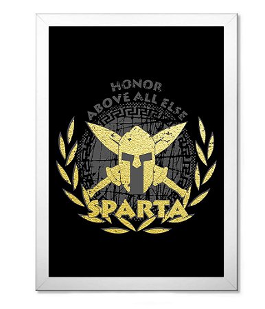 Poster Militar com Moldura SPARTA