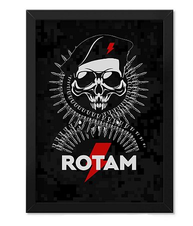 Poster Militar com Moldura ROTAM Team Six Brasil