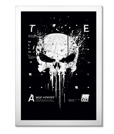 Poster Militar com Moldura New Punisher