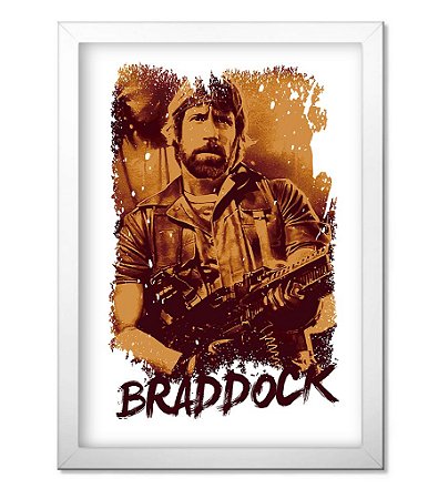 Poster Militar com Moldura Braddock Team Six Brasil