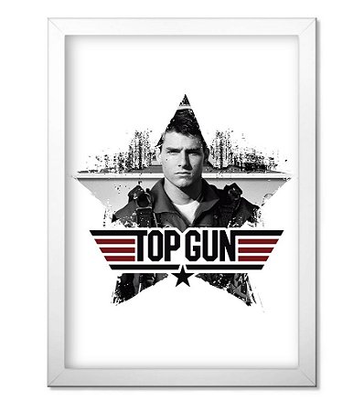 Poster Militar com Moldura Top Gun
