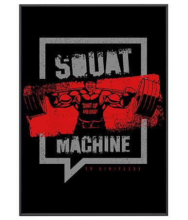 Poster Academia Squat Machine