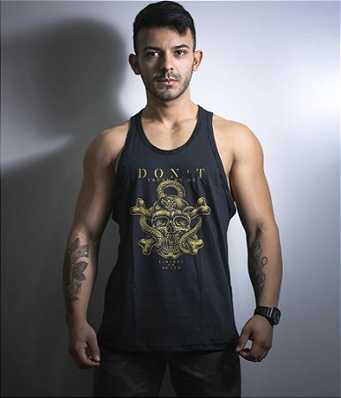 Camiseta Regata Don't Tread On Me Gold Line Masculina