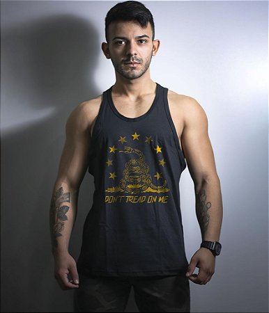Camiseta Regata Don't Tread On Me Snake Masculina Team Six Brasil