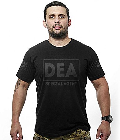 Camiseta Militar Dark Line DEA Special Agent