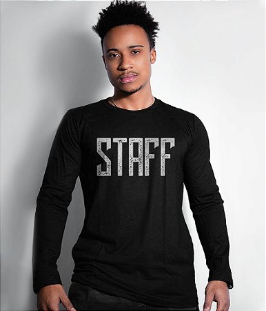 Camiseta Manga Longa Staff Masculina