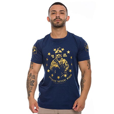 Camiseta Masculina Gold Concept Line Lifestyle Tactical Beard Team Six