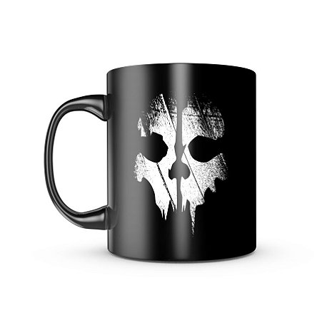 Caneca de Porcelana Dark Militar Ghosts