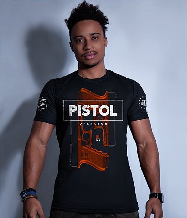 Camiseta Masculina Squad T6 GUFZ6 Glock Pistol Operator Team Six Brasil