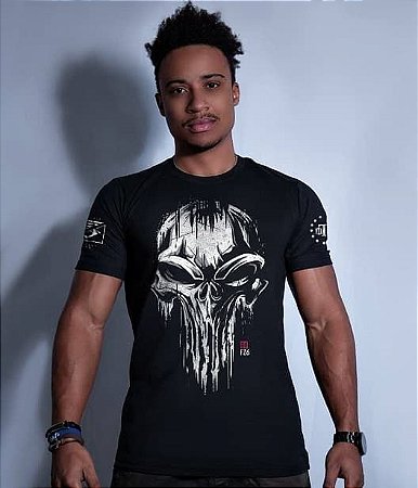 Camiseta Masculina Squad T6 GUFZ6 Punisher Skull