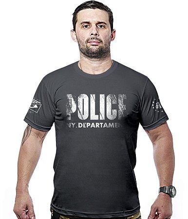 Camiseta Masculina Police NYPD Hurricane Line