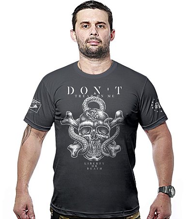 Camiseta Masculina Don't Tread on Me Hurricane Line