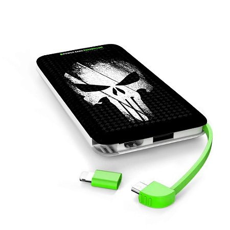 Carregador Portátil Power Bank Parabellum The Punisher Team Six Brasil