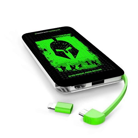 Carregador Portátil Power Bank Parabellum Si Vis Pacem Team Six Brasil